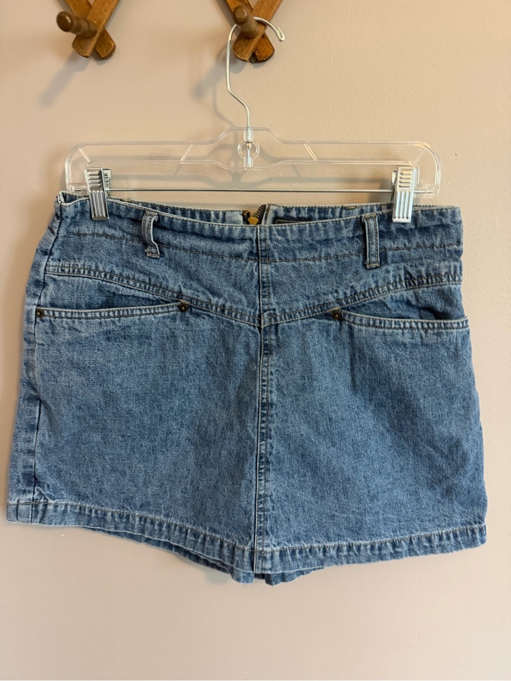 Y2K Route 66 Vintage Denim High Waisted Skort Blue Size 7/8 (M)